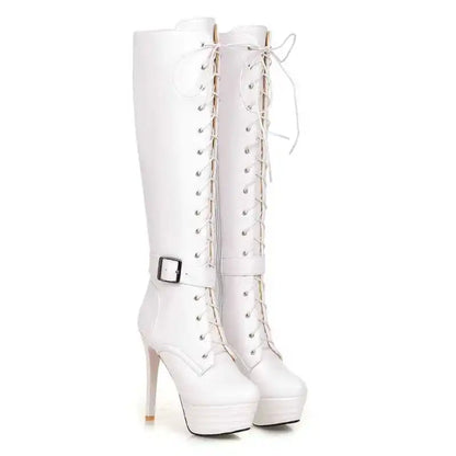 Funki Findz | Boots | Women's Knee-High Chic High Stiletto Boot