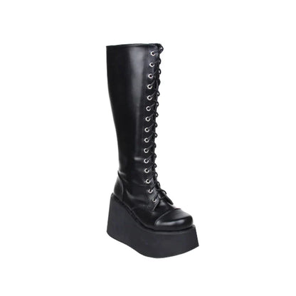 Funki Findz | Boots | Women's Punk Motorcycle Platform Boots