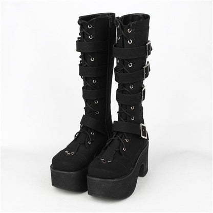 Funki Findz | Boots | Women's Japanese Gothic Platform Boots