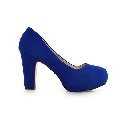 Funki Findz | Shoes | Women's Faux Suede High Chunky Heels