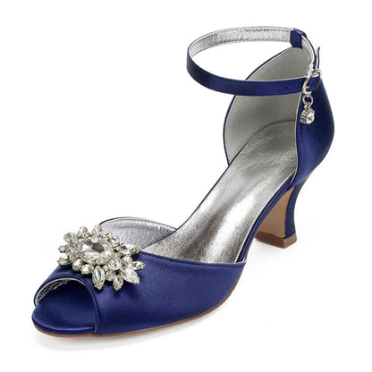 Funki Findz | Shoes | Women's Satin Crystal Wedding Sandals