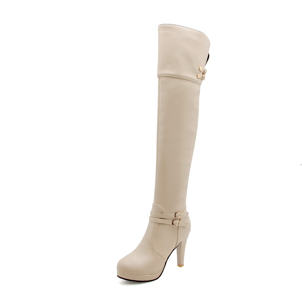 Funki Findz | Boots | Women's Thigh High Platform Stiletto Boots