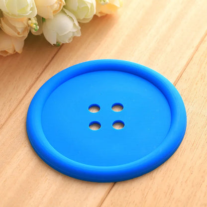 Funki Findz | Coasters | Button Shaped Silicone Coasters 5 Pcs