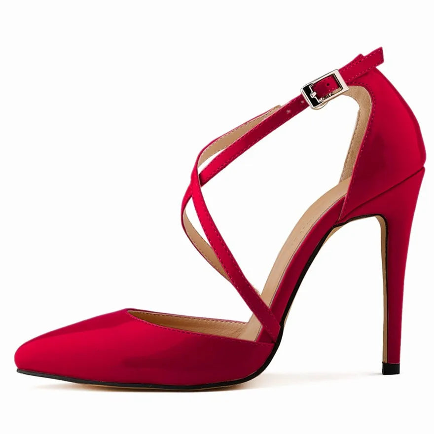 Funki Findz | Shoes | Women's Cross Strap Pointy Toe Sandals