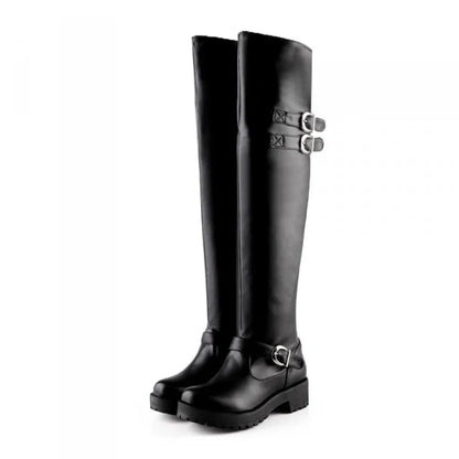 Funki Findz | Boots | Women's Winter Over Knee Flat Boots