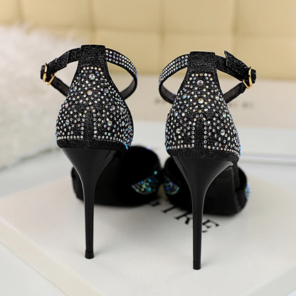 Funki Findz | Shoes | Women's Shiny Rhinestone Designer Heels