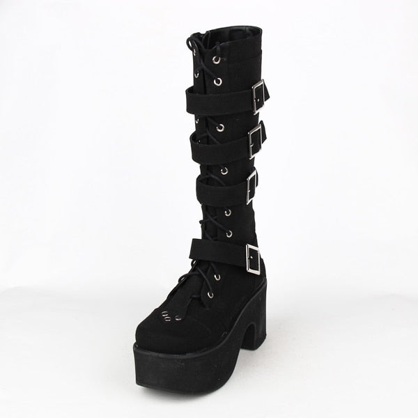Funki Findz | Boots | Women's Japanese Gothic Platform Boots