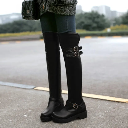 Funki Findz | Boots | Women's Winter Over Knee Flat Boots