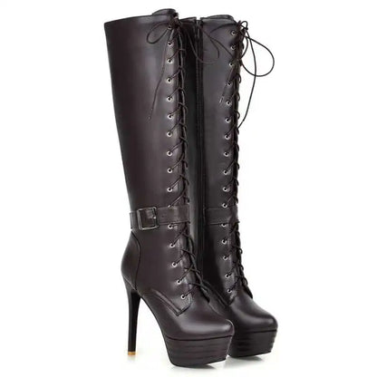 Funki Findz | Boots | Women's Knee-High Chic High Stiletto Boot