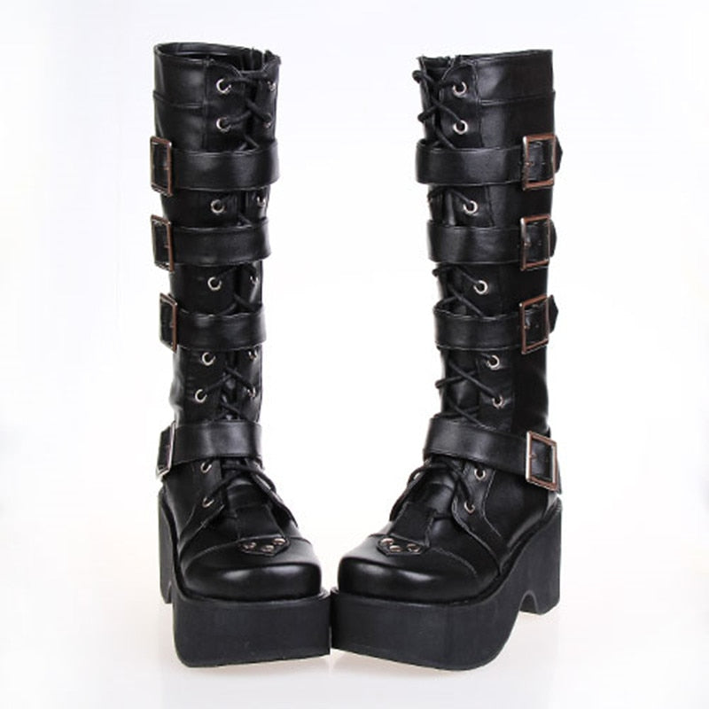 Funki Findz | Boots | Women's Japanese Gothic Platform Boots