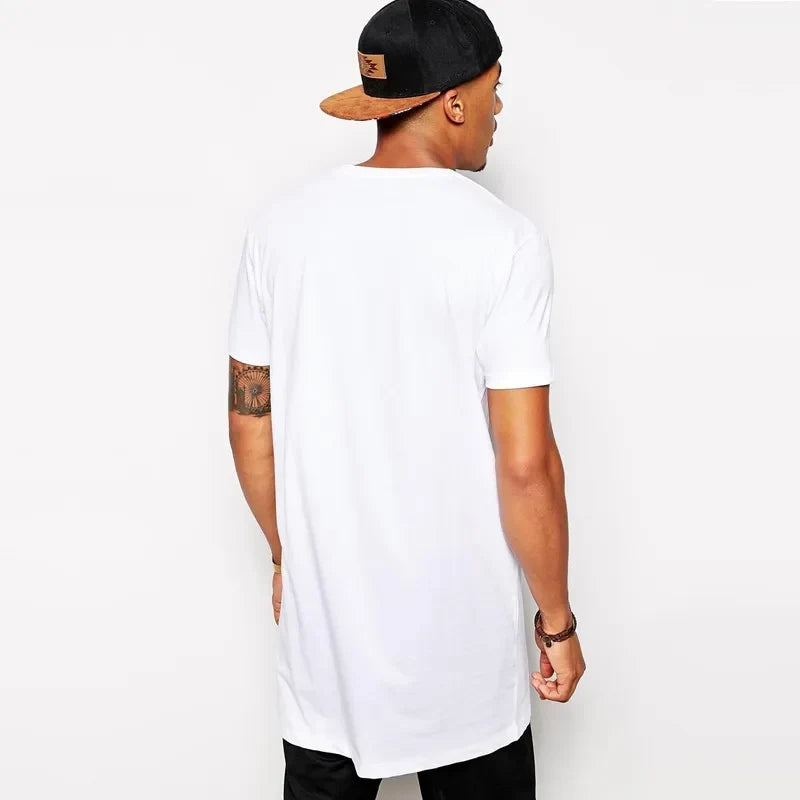 Funki Findz | Shirts | Men's Gothic Short Sleeved Long T-Shirt