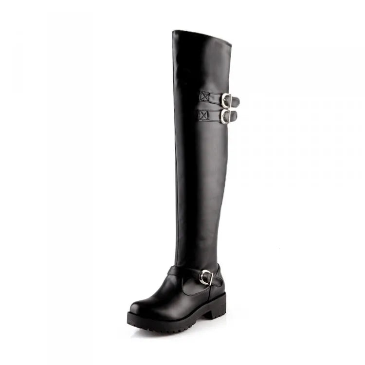 Funki Findz | Boots | Women's Winter Over Knee Flat Boots