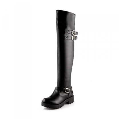 Funki Findz | Boots | Women's Winter Over Knee Flat Boots