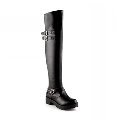 Funki Findz | Boots | Women's Winter Over Knee Flat Boots