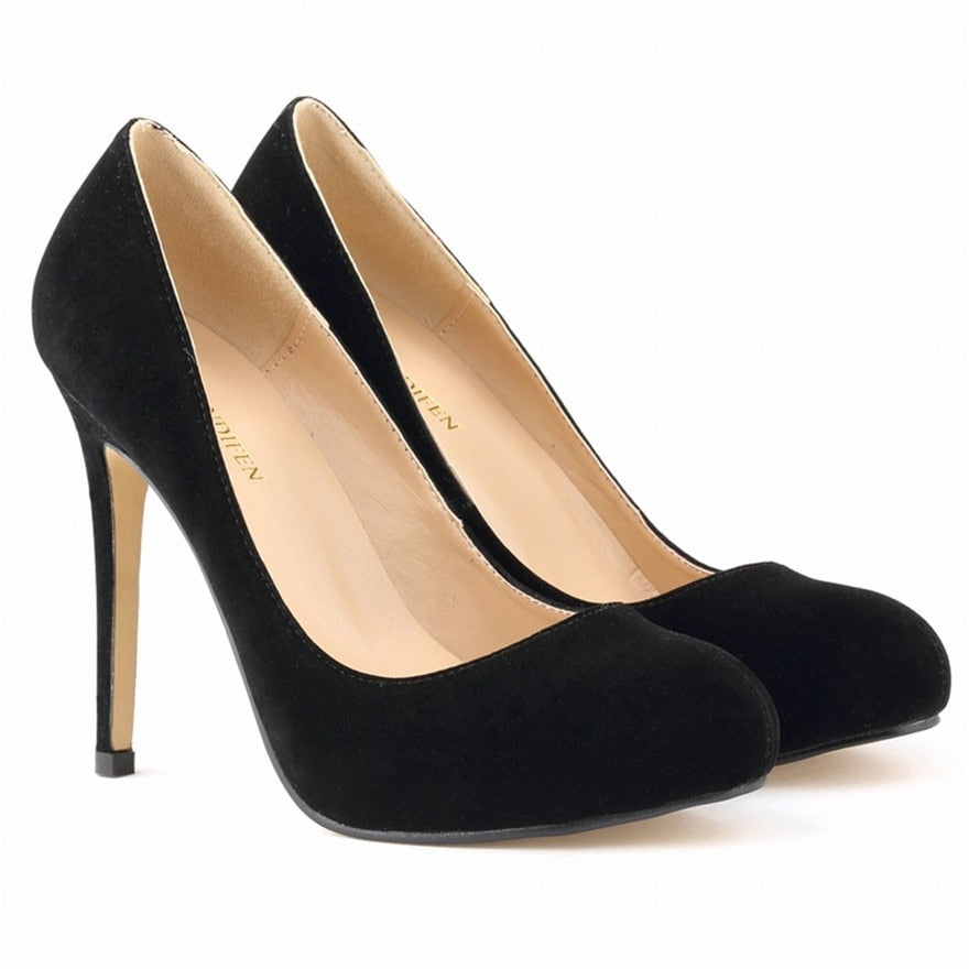 Funki Findz | Shoes | Women's Flock Formal Platform High Heels