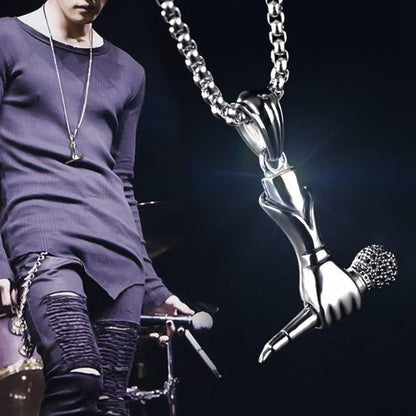 Funki Findz | Necklaces | Unisex Singer Microphone Pendant