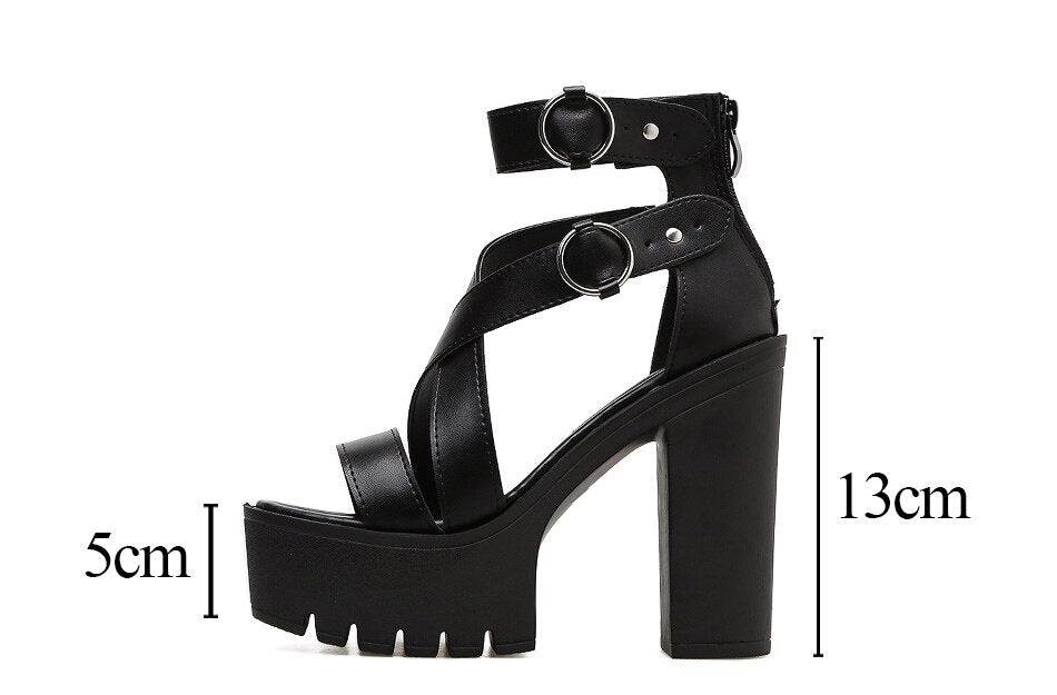Funki Findz | Shoes | Women's High Gothic Platform Sandals