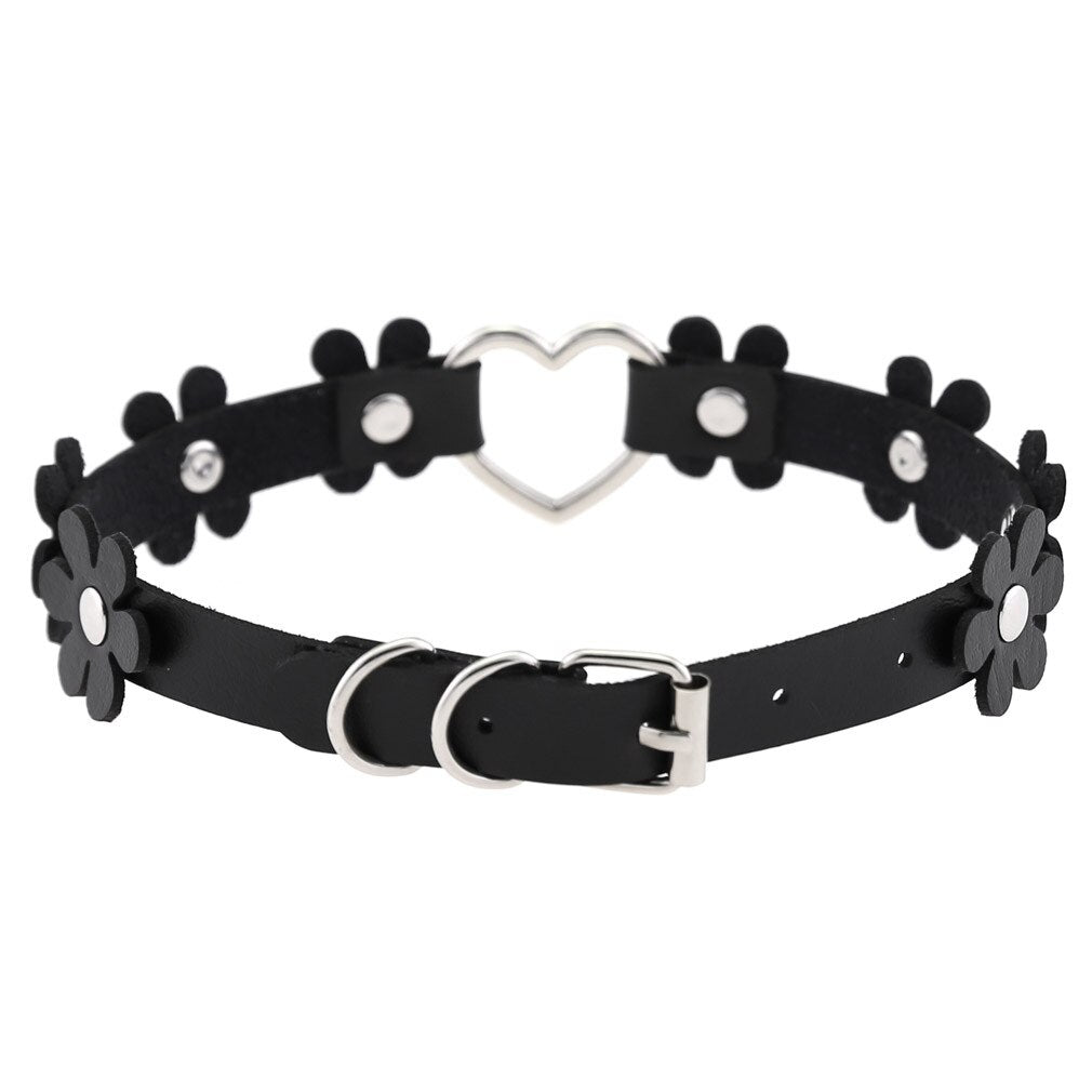 Funki Findz | Necklaces | Women's Sweet Flower Heart Choker