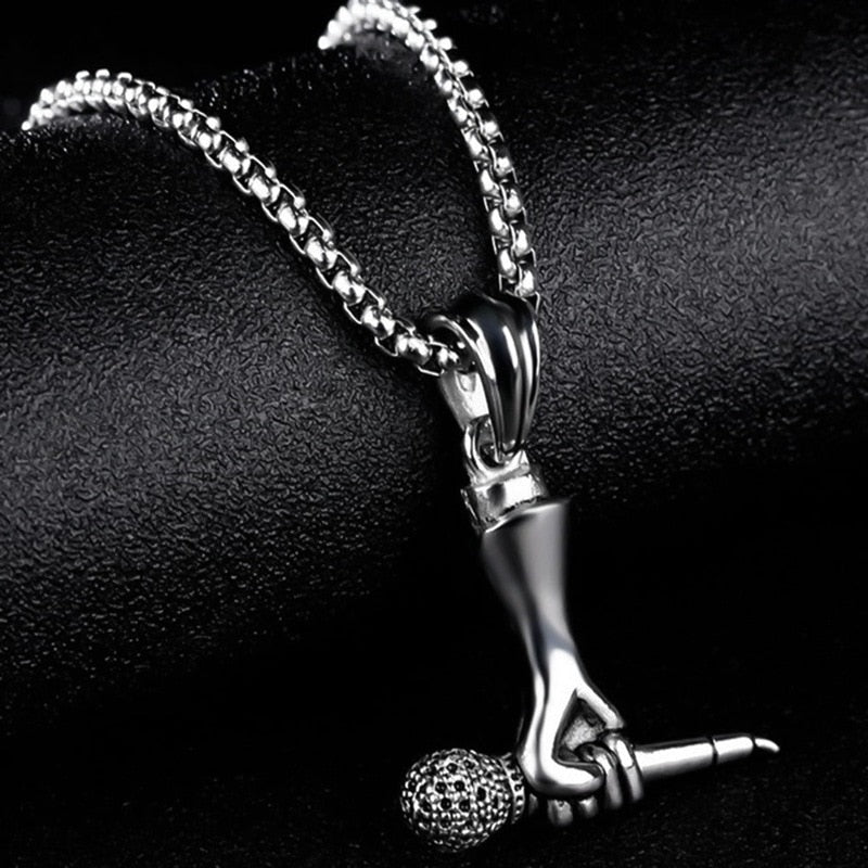 Funki Findz | Necklaces | Unisex Singer Microphone Pendant