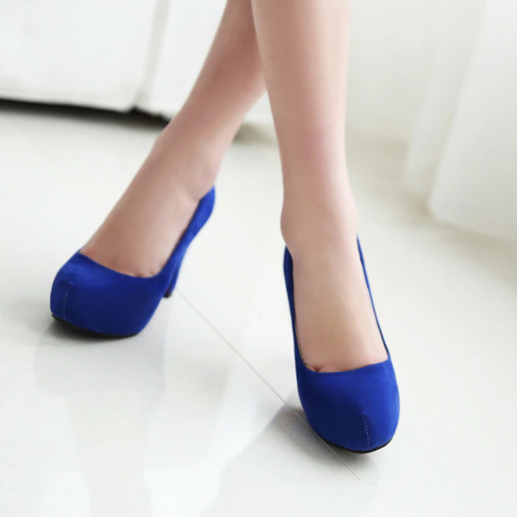 Funki Findz | Shoes | Women's Faux Suede High Chunky Heels