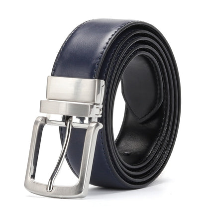 Funki Findz | Belts | Men's Luxury Leather Belt Reversible Buckle