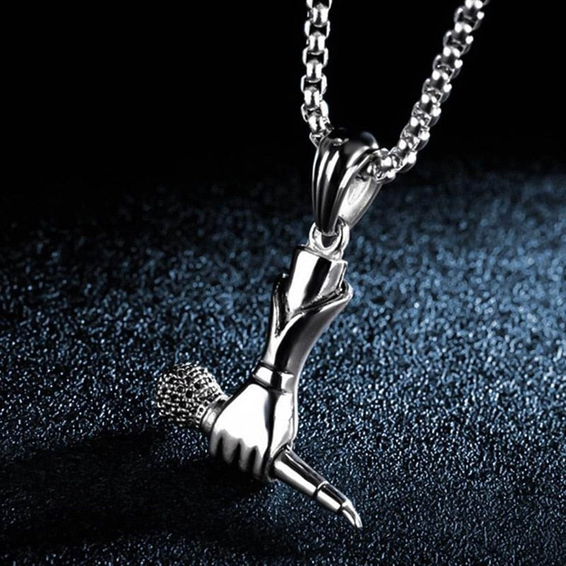 Funki Findz | Necklaces | Unisex Singer Microphone Pendant
