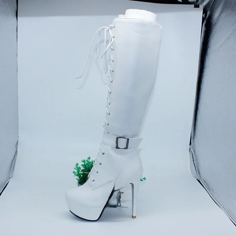 Funki Findz | Boots | Women's Knee-High Chic High Stiletto Boot