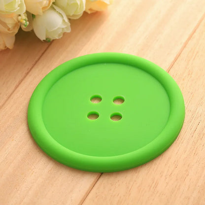 Funki Findz | Coasters | Button Shaped Silicone Coasters 5 Pcs