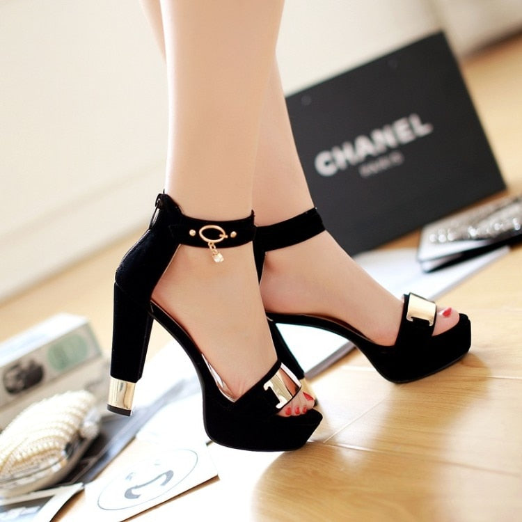 Funki Findz | Shoes | Women's High Block Heel Party Sandals