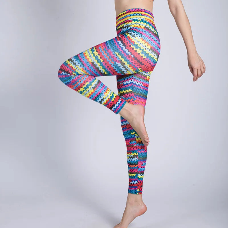 Funki Findz | Pants | Women's Stretch Knit Print Leggings | Yoga