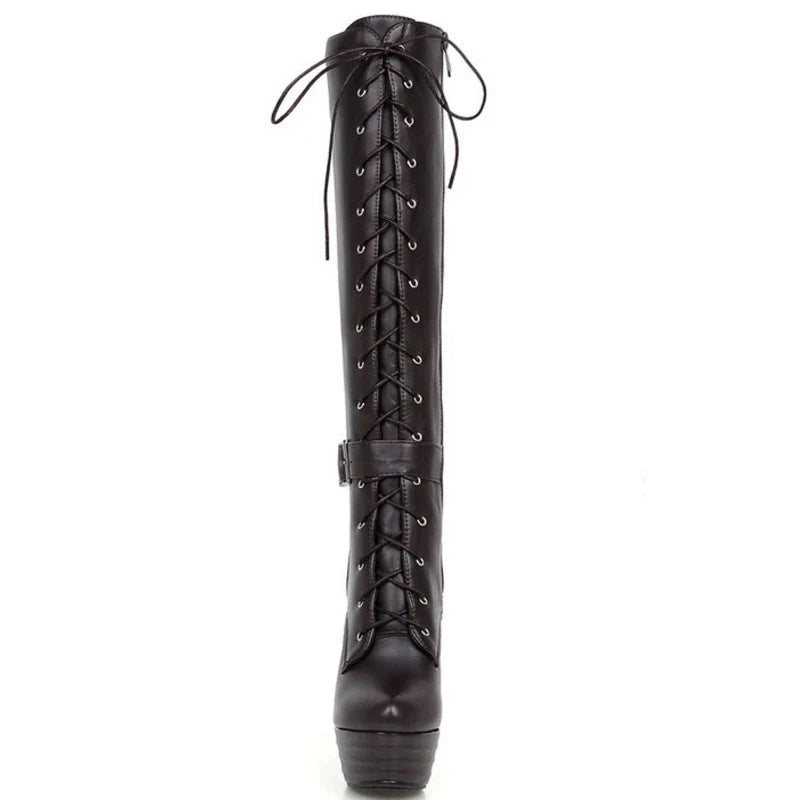 Funki Findz | Boots | Women's Knee-High Chic High Stiletto Boot