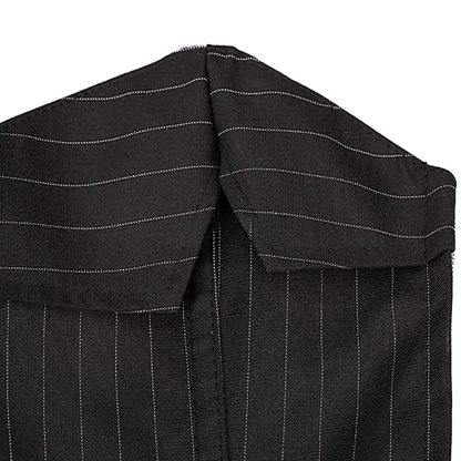 Funki Findz | Lingerie | Women's Black Pin Striped Zip Up Corset