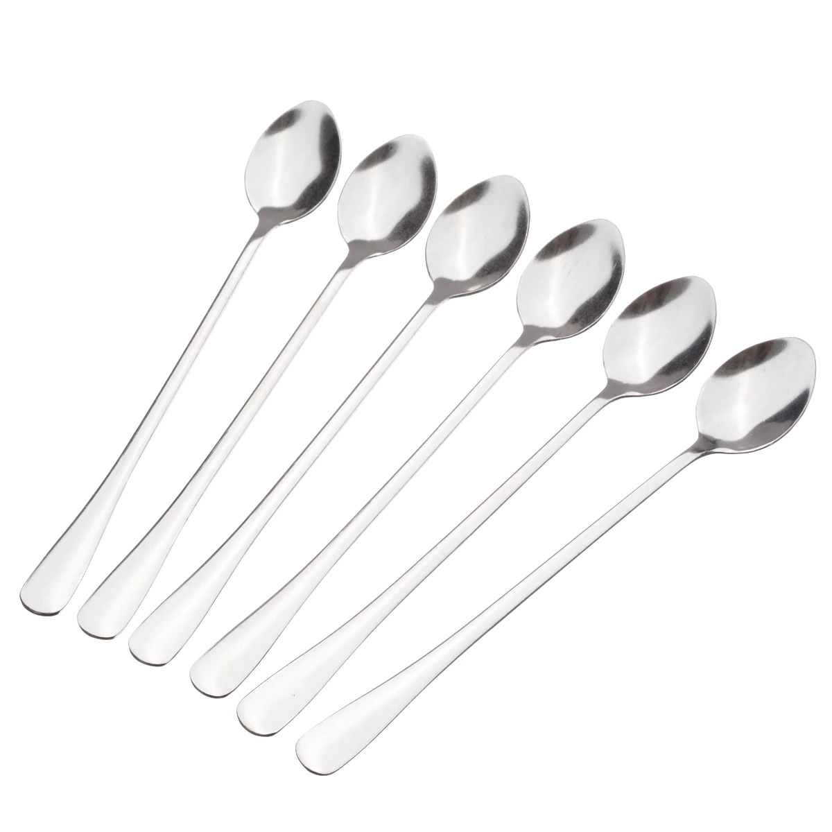 Funki Findz | Spoons | Stainless Steel Long Coffee Spoons 6Pcs