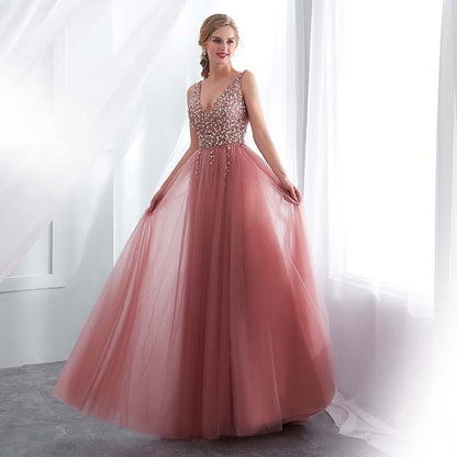 Funki Findz | Dresses | Women's Beaded  Evening Dress | Tulle