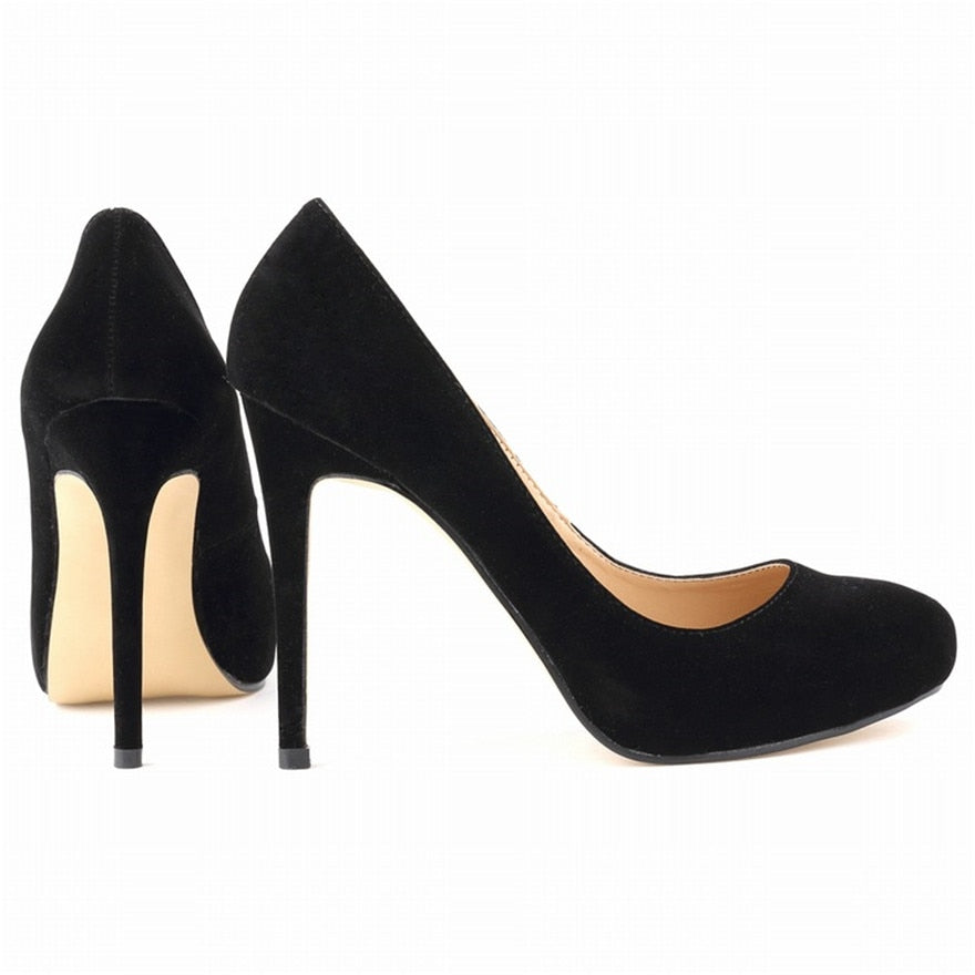 Funki Findz | Shoes | Women's Flock Formal Platform High Heels