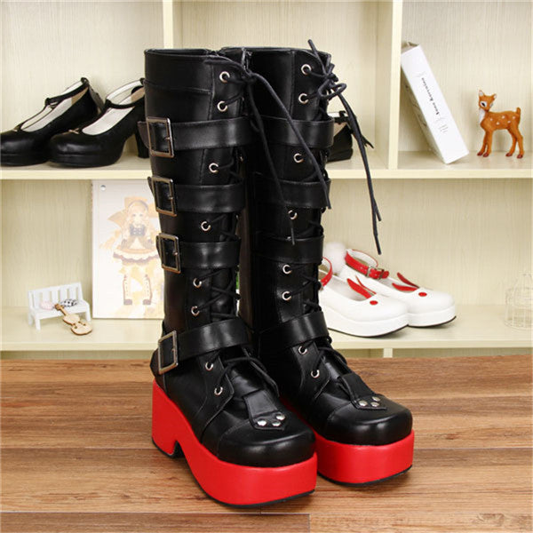 Funki Findz | Boots | Women's Japanese Gothic Platform Boots