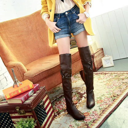 Funki Findz | Boots | Women's Over-The-Knee-High Flat Boots