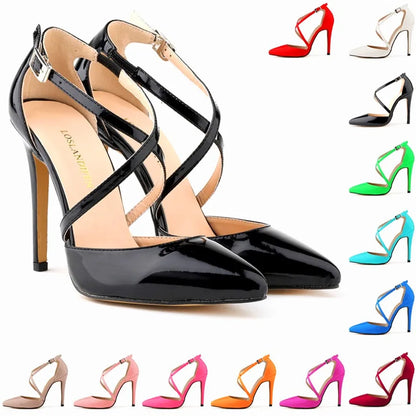 Funki Findz | Shoes | Women's Cross Strap Pointy Toe Sandals
