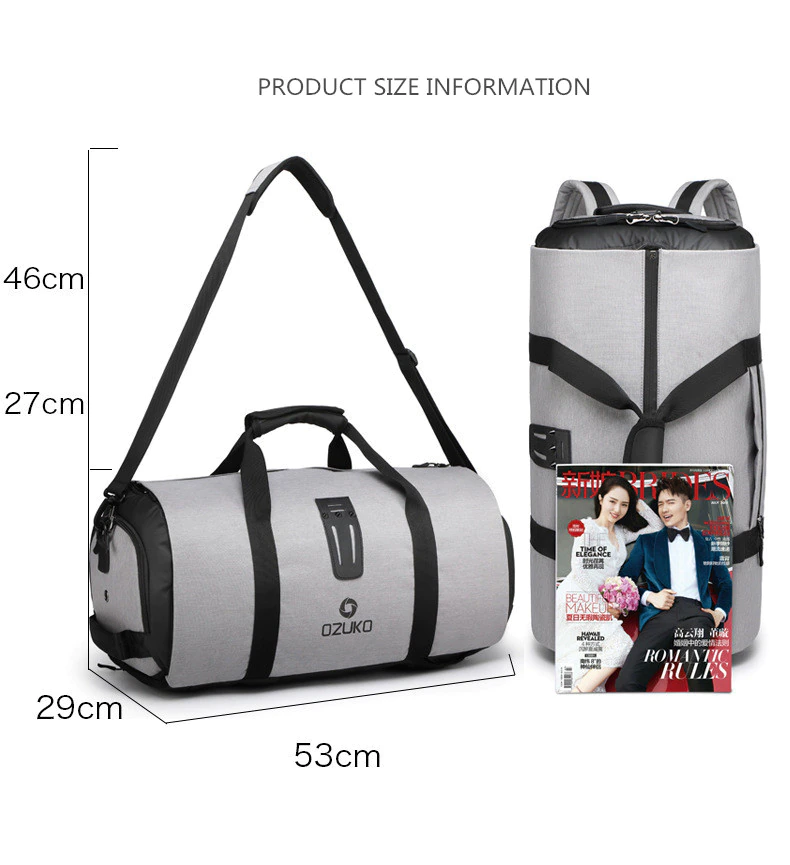 Funki Buys | Bags | Large Capacity Travel Bag | Gym Bag | Ozuku