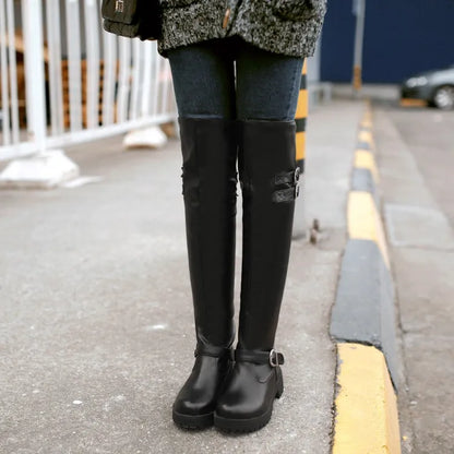 Funki Findz | Boots | Women's Winter Over Knee Flat Boots