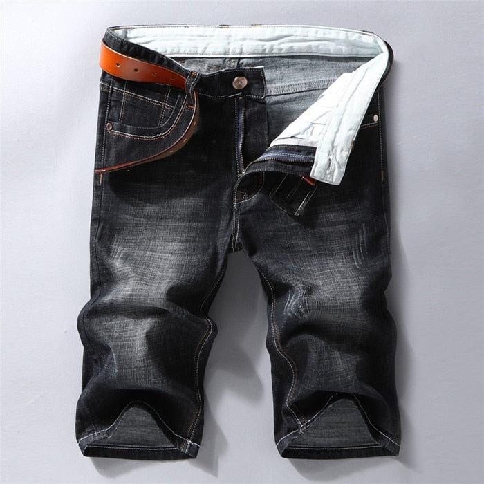 Funki Findz | Shorts | Men's Casual Denim Shorts | Slim Fit Stretch