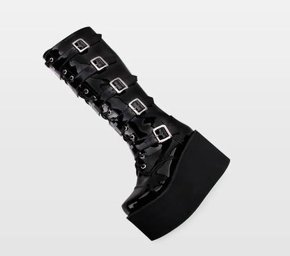 Funki Findz | Boots | Women's Gothic Punk Cross Platform Boots