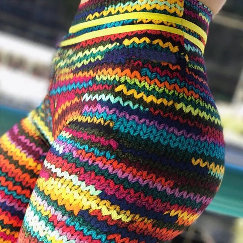 Funki Findz | Pants | Women's Stretch Knit Print Leggings | Yoga