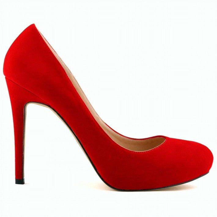 Funki Findz | Shoes | Women's Flock Formal Platform High Heels