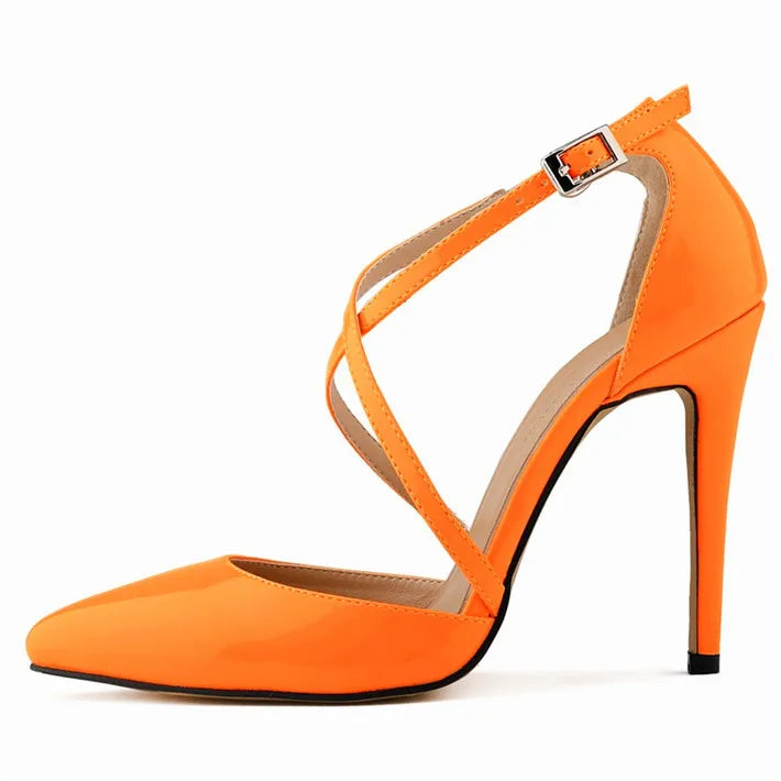 Funki Findz | Shoes | Women's Cross Strap Pointy Toe Sandals