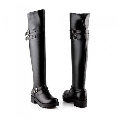 Funki Findz | Boots | Women's Winter Over Knee Flat Boots