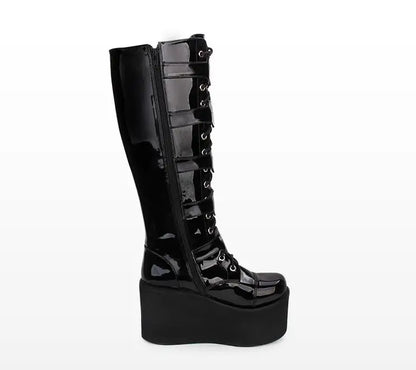 Funki Findz | Boots | Women's Gothic Punk Cross Platform Boots