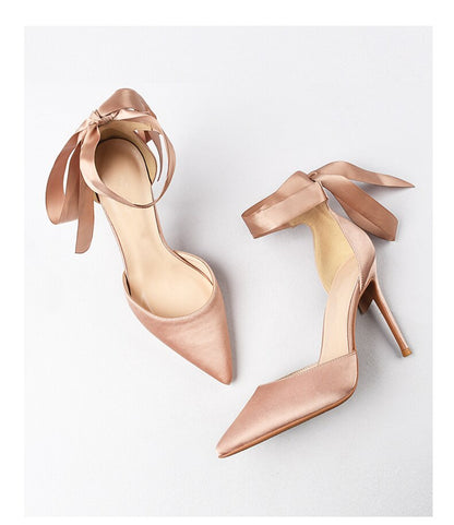 Funki Findz | Shoes | Women's Luxury Satin Bow Tie Stilettos