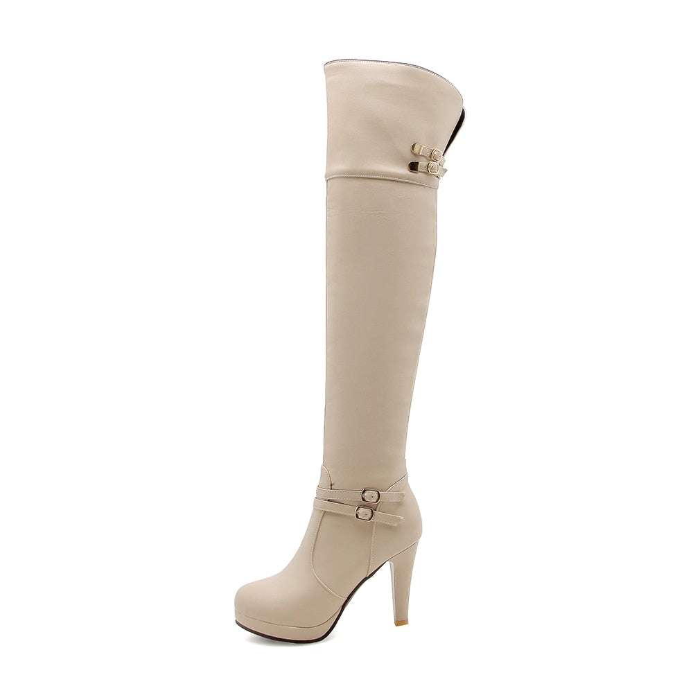 Funki Findz | Boots | Women's Thigh High Platform Stiletto Boots