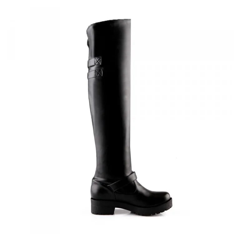 Funki Findz | Boots | Women's Winter Over Knee Flat Boots